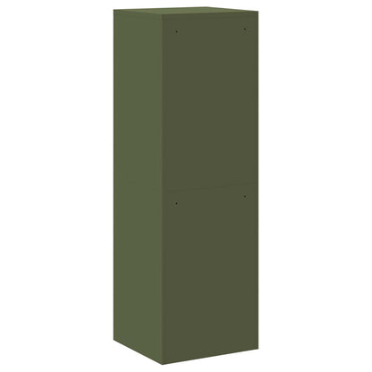 File Cabinet Olive Green 45.5 x 42 x 139 cm Cold-Rolled Steel