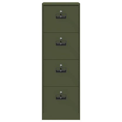 File Cabinet Olive Green 45.5 x 42 x 139 cm Cold-Rolled Steel
