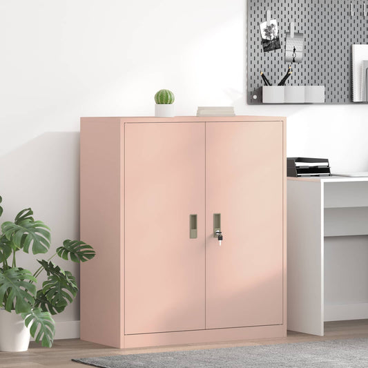 Storage Cabinet Pink 90 x 40 x 105 cm Steel