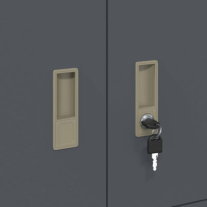 Storage Cabinet Anthracite 80 x 40 x 40 cm Steel