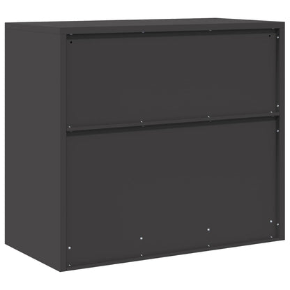 Storage Cabinet Black 80 x 40 x 70 cm Steel