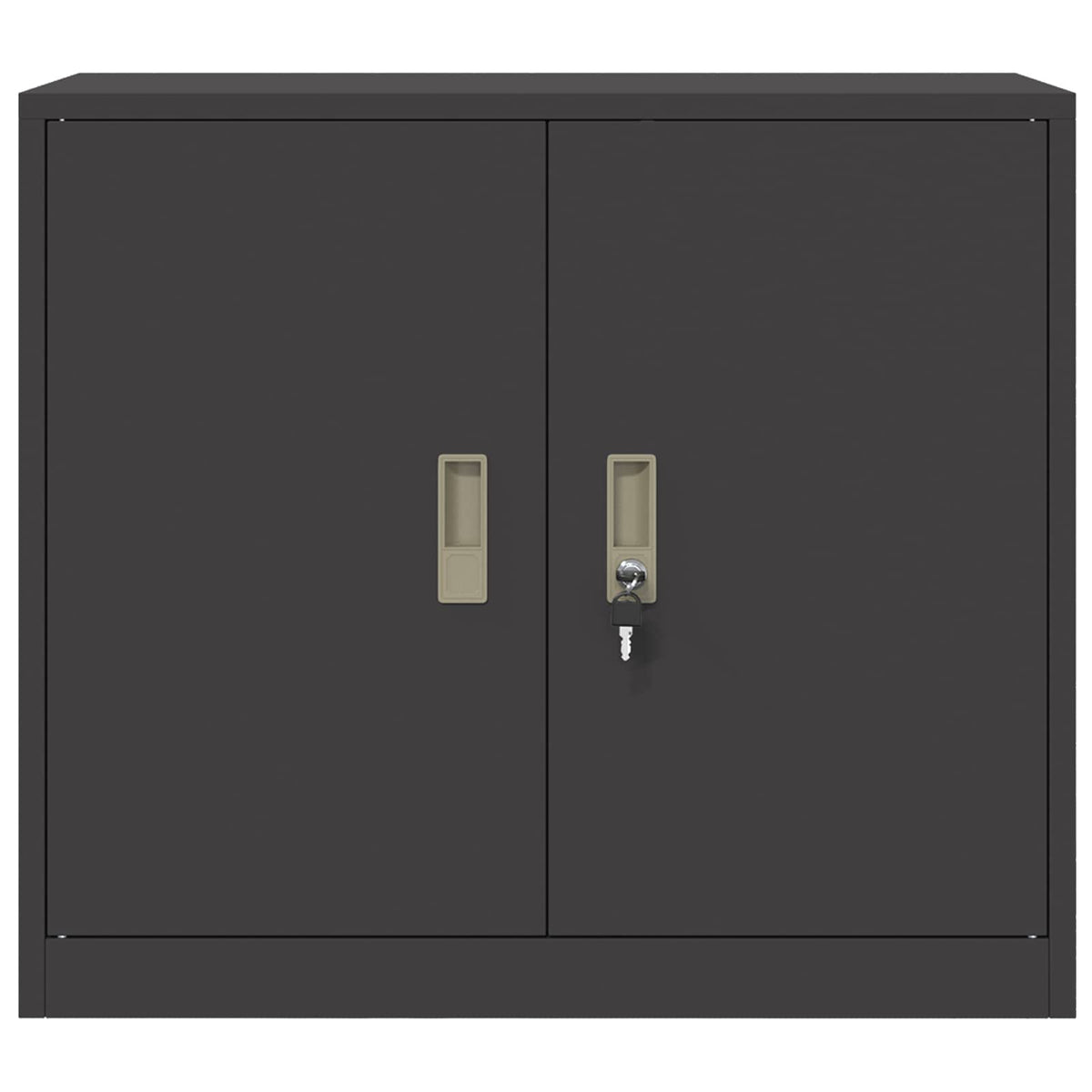 Storage Cabinet Black 80 x 40 x 70 cm Steel