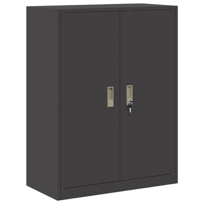 Storage Cabinet Black 80 x 40 x 105 cm Steel