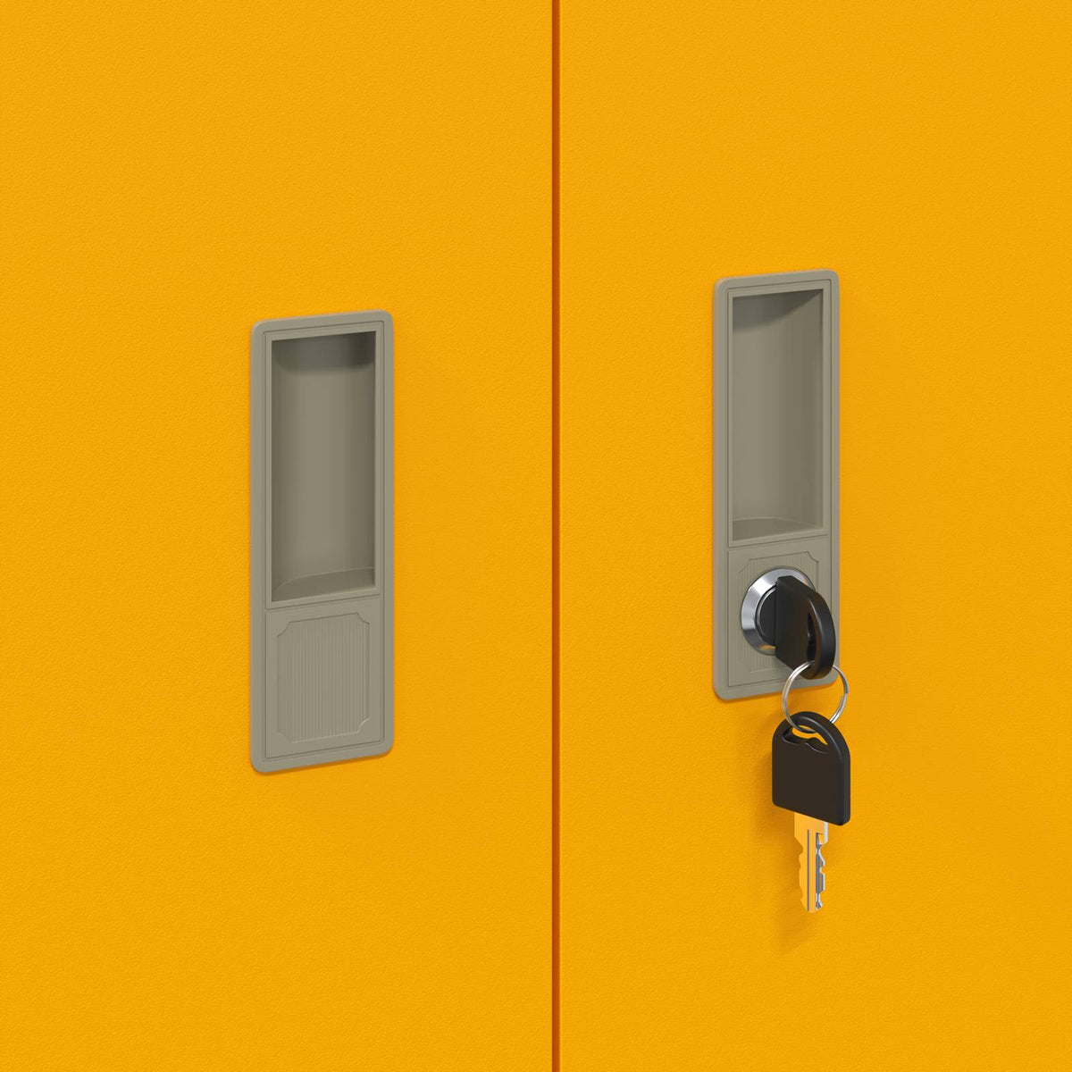 Storage Cabinet Mustard Yellow 60 x 40 x 70 cm Steel