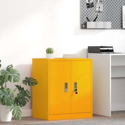 Storage Cabinet Mustard Yellow 60 x 40 x 70 cm Steel