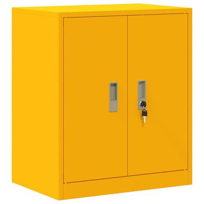 Storage Cabinet Mustard Yellow 60 x 40 x 70 cm Steel