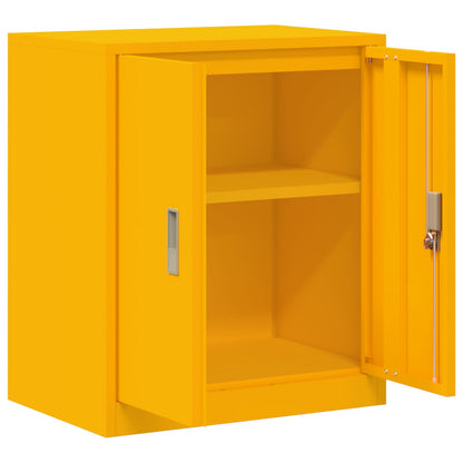 Storage Cabinet Mustard Yellow 60 x 40 x 70 cm Steel