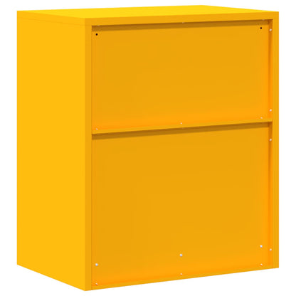 Storage Cabinet Mustard Yellow 60 x 40 x 70 cm Steel