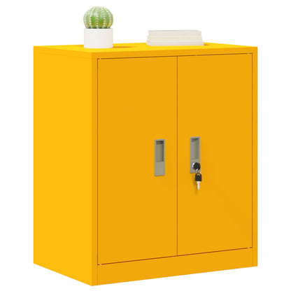 Storage Cabinet Mustard Yellow 60 x 40 x 70 cm Steel