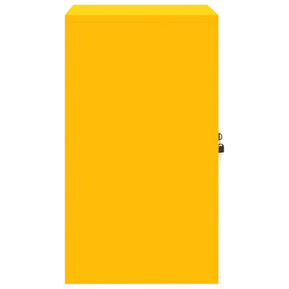 Storage Cabinet Mustard Yellow 60 x 40 x 70 cm Steel
