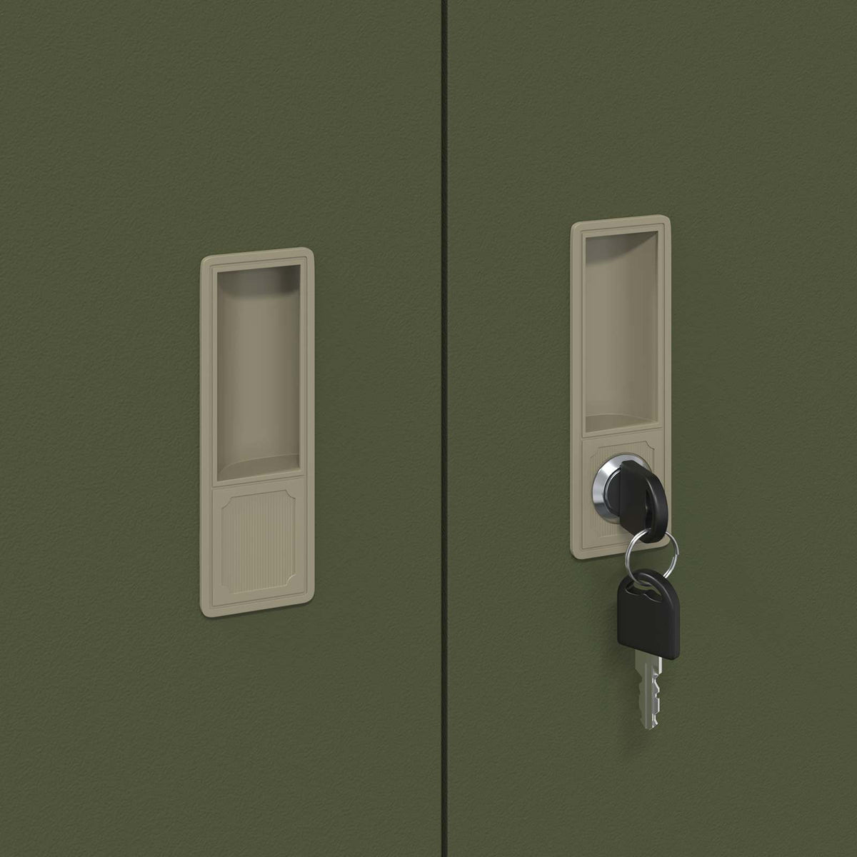 Storage Cabinet Olive Green 60 x 40 x 70 cm Steel