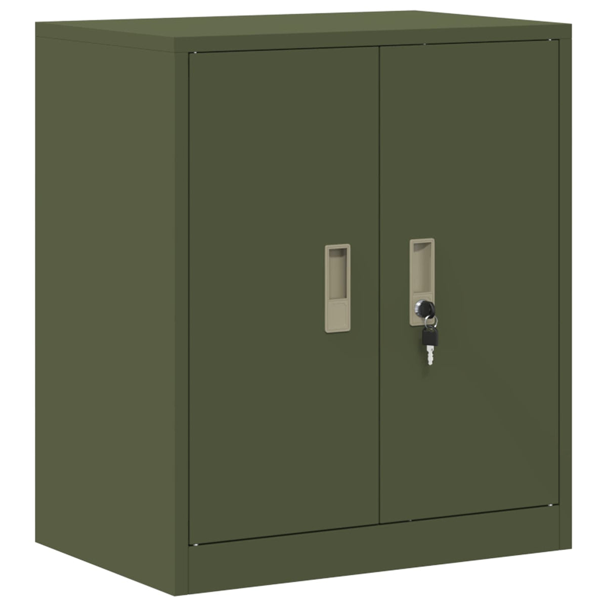 Storage Cabinet Olive Green 60 x 40 x 70 cm Steel