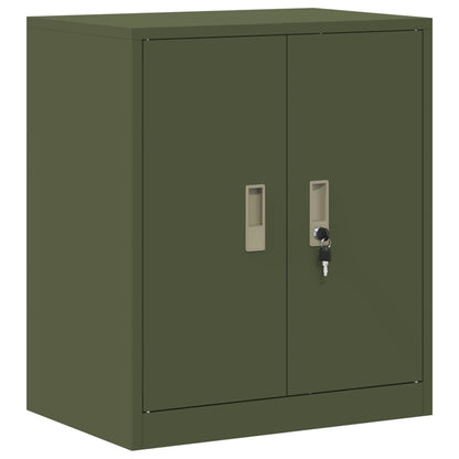 Storage Cabinet Olive Green 60 x 40 x 70 cm Steel
