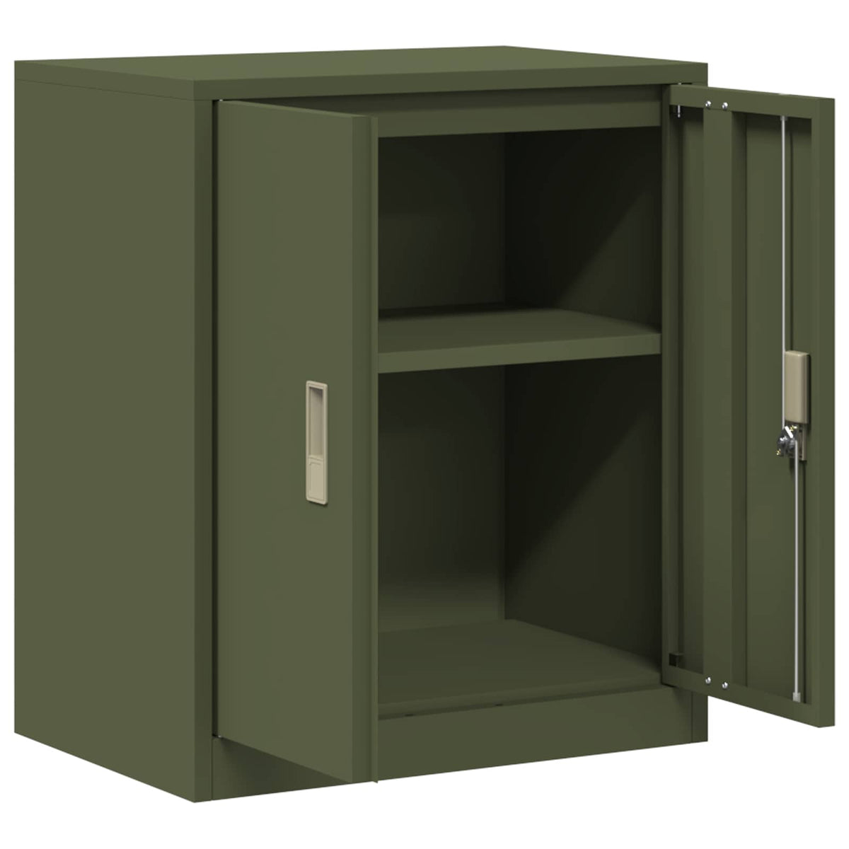 Storage Cabinet Olive Green 60 x 40 x 70 cm Steel