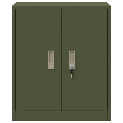 Storage Cabinet Olive Green 60 x 40 x 70 cm Steel