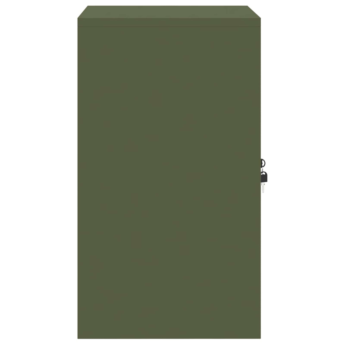 Storage Cabinet Olive Green 60 x 40 x 70 cm Steel