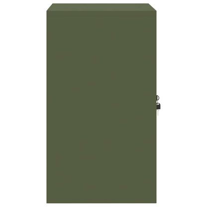Storage Cabinet Olive Green 60 x 40 x 70 cm Steel