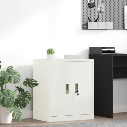 Storage Cabinet White 60 x 40 x 70 cm Steel