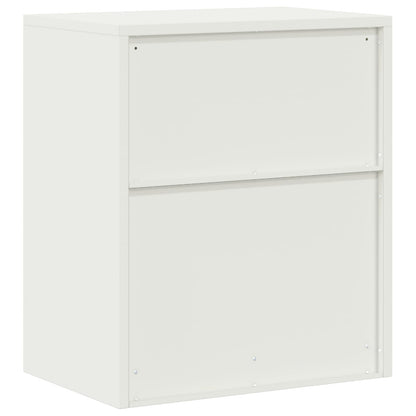 Storage Cabinet White 60 x 40 x 70 cm Steel