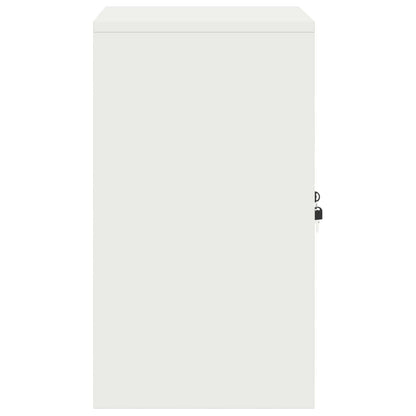 Storage Cabinet White 60 x 40 x 70 cm Steel