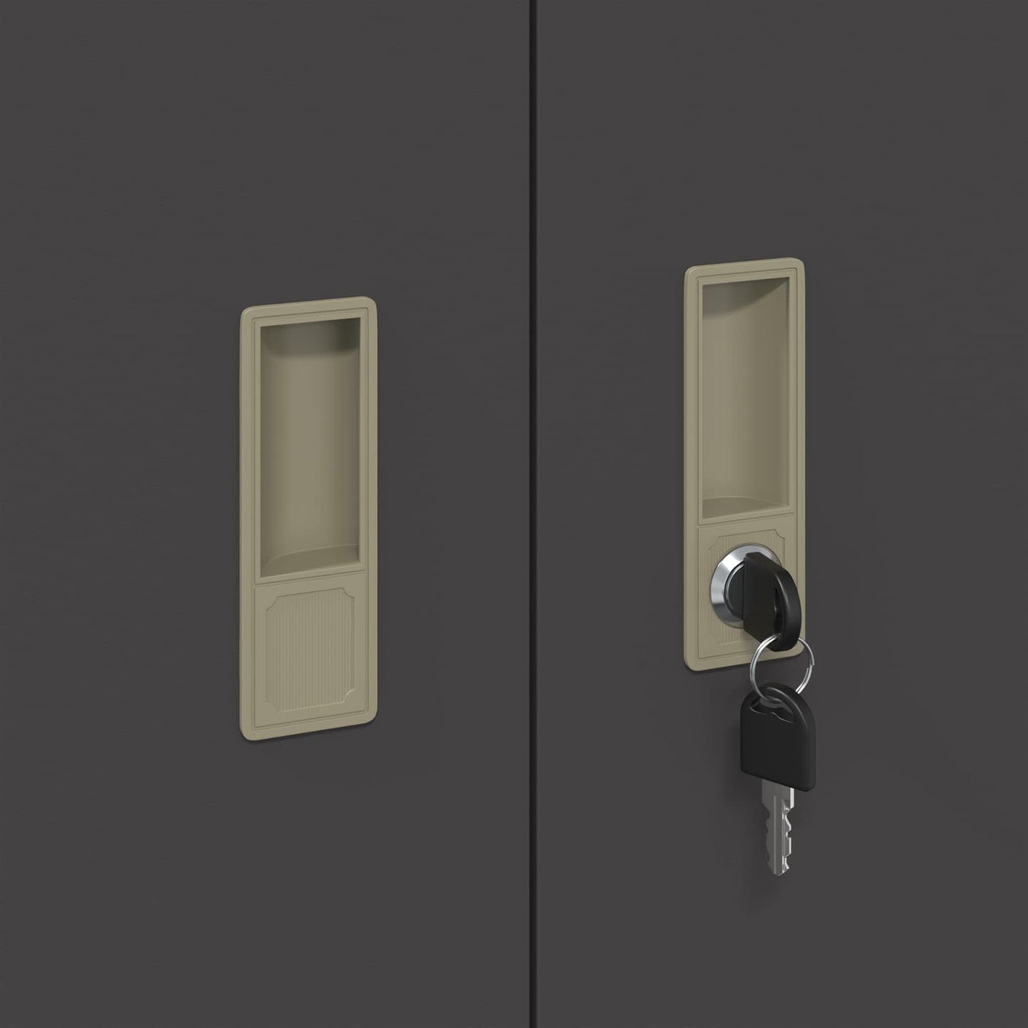 Storage Cabinet Black 60 x 40 x 90 cm Steel