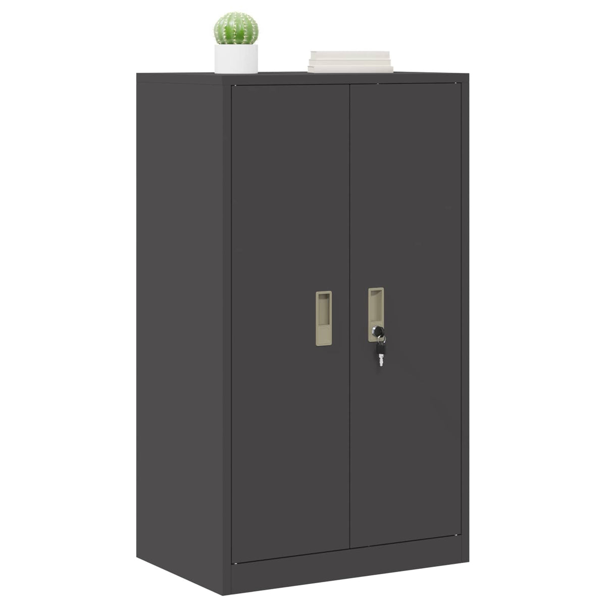 Storage Cabinet Black 60 x 40 x 105 cm Steel