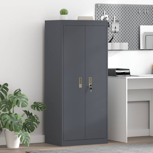 Storage Cabinet Anthracite 60 x 40 x 140 cm Steel