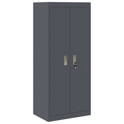 Storage Cabinet Anthracite 60 x 40 x 140 cm Steel