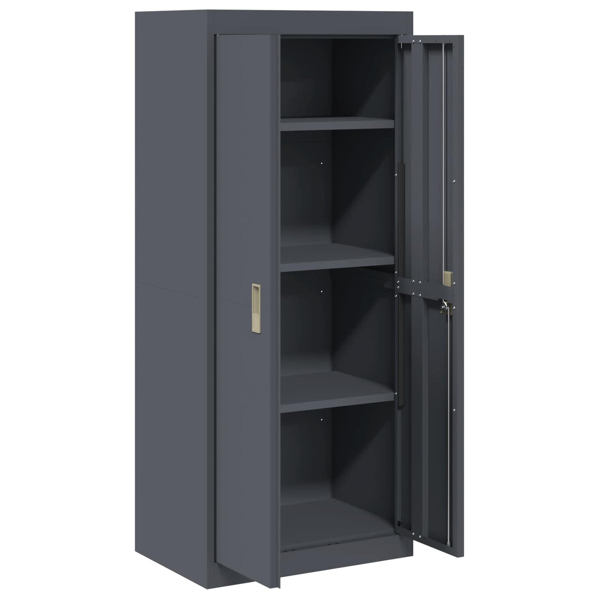 Storage Cabinet Anthracite 60 x 40 x 140 cm Steel