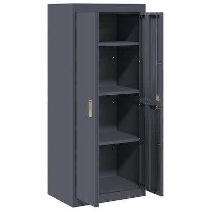 Storage Cabinet Anthracite 60 x 40 x 140 cm Steel