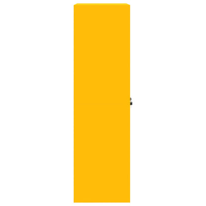 Storage Cabinet Mustard Yellow 60 x 40 x 140 cm Steel