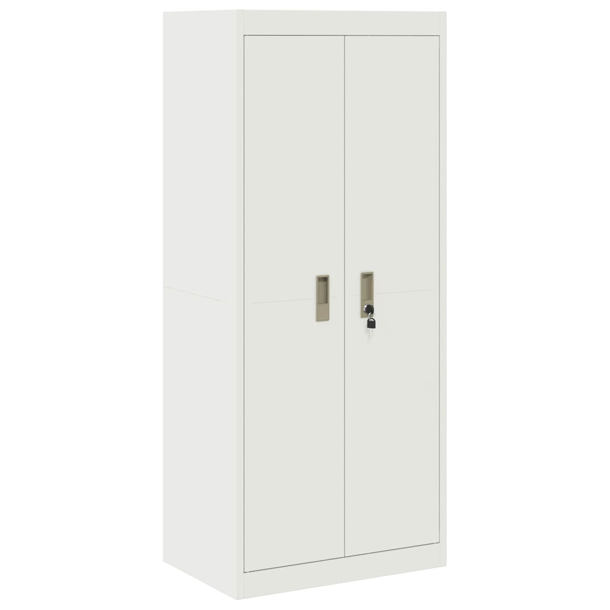 Storage Cabinet White 60 x 40 x 140 cm Steel