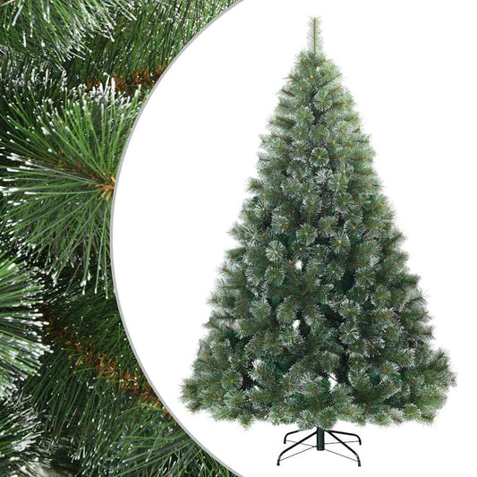 Artificial Hinged Christmas Tree Snow Flocked White 240 cm