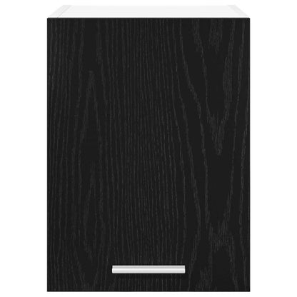 Hanging Cabinet 2 pcs Black Oak and White 30 x 31 x 40 cm