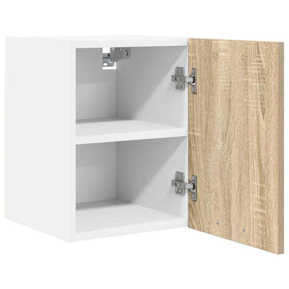 Hanging Cabinet Sonoma Oak and White 30 x 31 x 40 cm