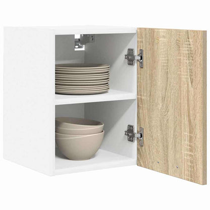 Hanging Cabinet Sonoma Oak and White 30 x 31 x 40 cm
