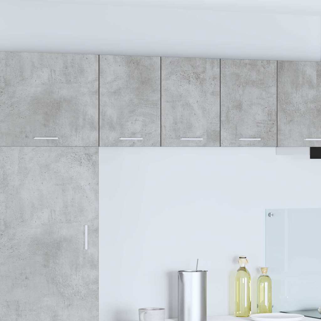 Hanging Cabinet 2 pcs Concrete Grey and White 30 x 31 x 40 cm