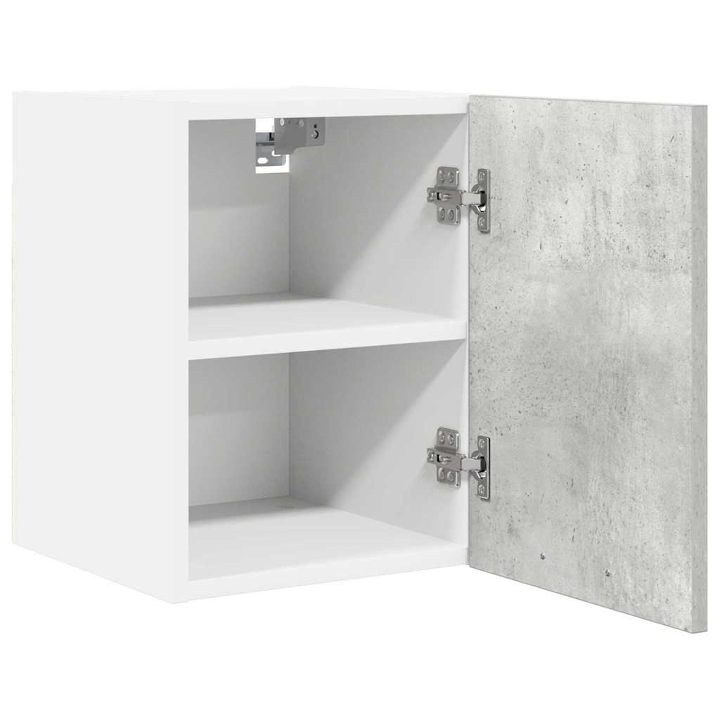 Hanging Cabinet 2 pcs Concrete Grey and White 30 x 31 x 40 cm