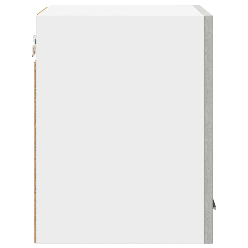 Hanging Cabinet 2 pcs Concrete Grey and White 30 x 31 x 40 cm