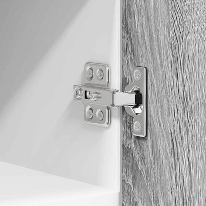 Hanging Cabinet with Door Grey Sonoma and White 30 x 31 x 40 cm