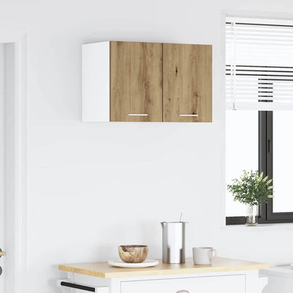 Hanging Cabinet Artisan Oak and White 30 x 31 x 40 cm