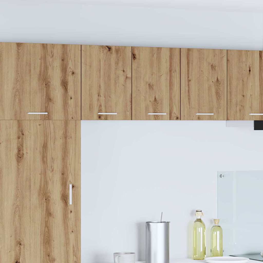 Hanging Cabinet 2 pcs Artisan Oak and White 30 x 31 x 40 cm