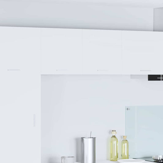 Hanging Cabinet 2 pcs White Engineered Wood
