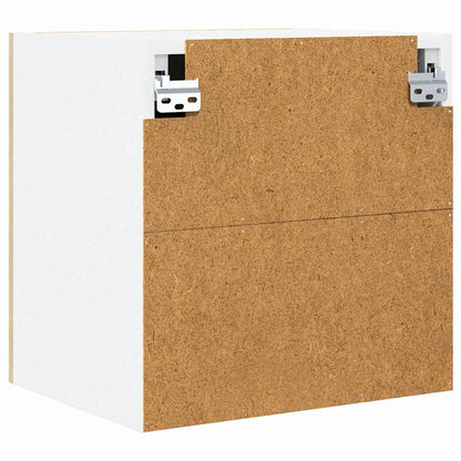 Hanging Cabinet Sonoma Oak and White 40 x 31 x 40 cm