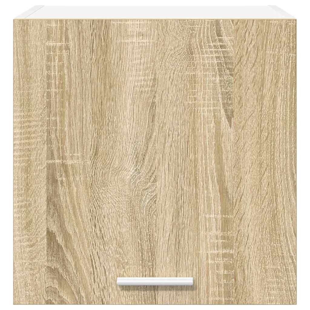 Hanging Cabinet Sonoma Oak and White 40 x 31 x 40 cm