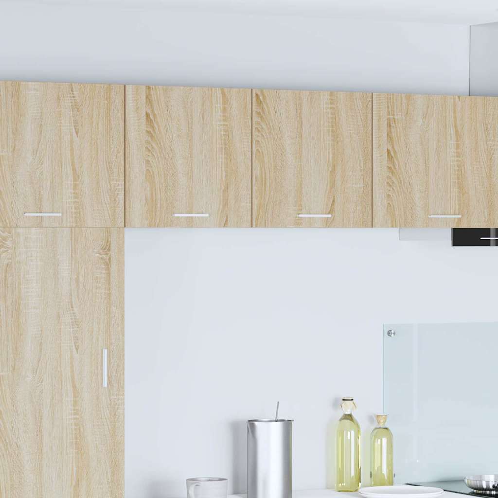 Hanging Cabinet Riga 2 pcs Sonoma Oak and White 40 x 31 x 40 cm