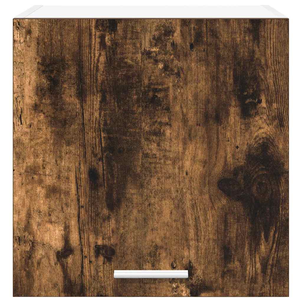 Hanging Cabinet 2 pcs Smoked Oak and White 40 x 31 x 40 cm