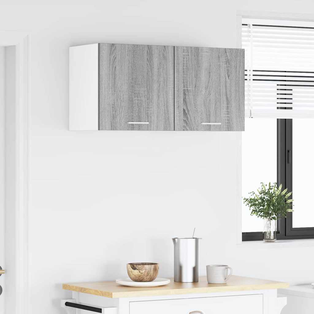 Hanging Cabinet Grey Sonoma and White 40 x 31 x 40 cm