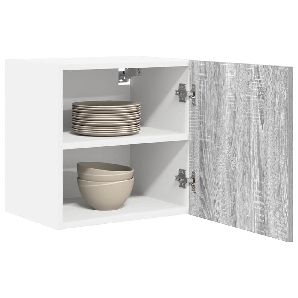 Hanging Cabinet Grey Sonoma and White 40 x 31 x 40 cm