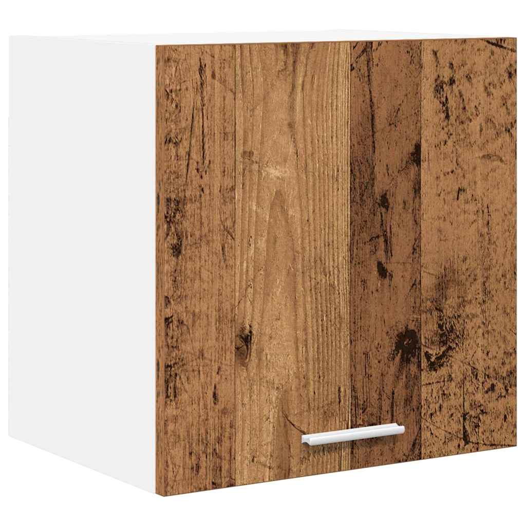Hanging Cabinet with Storage Old Wood and White 40 x 31 x 40 cm